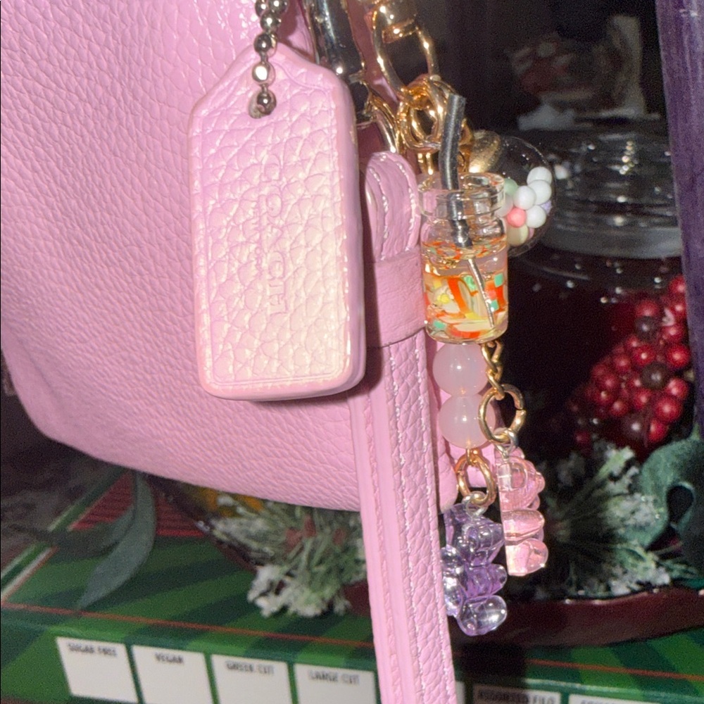 Coach double zip Light purple Leather Wristlet - Picture 12 of 14